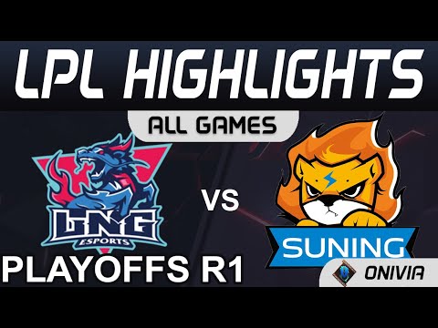 LNG vs SN Highlights ALL GAMES LPL Summer Playoffs R1 2021 LNG Esports vs Suning by Onivia