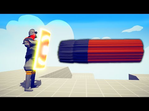 NEON SHIELD BEARER vs RAPID RANGED Units | TABS - Totally Accurate Battle Simulator