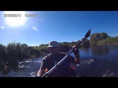 Paddling on River Stour in AE Advanced Frame Kayak