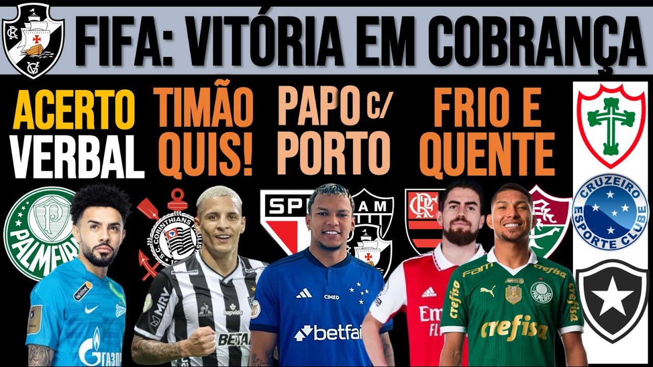 VERDÃO: CLAUDINHO DIZ SIM! ARANA NO TIMÃO? JORGINHO MELOU? RONY QUENTE! VERON NO SP? VAS, ZÊRO, CAM+