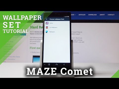 How to Change Wallpaper in Maze Comet - Refresh Home & Lock Screen