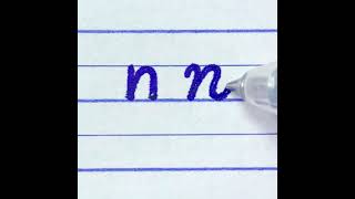 Learn to write print and cursive small letters n | How to write alphabet for beginners | Handwriting