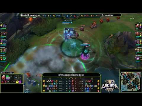 Giants Underdoges vs eMonkeyz - Partida 4 - Fancast Repesca Copa de La Liga El Corte Inglés