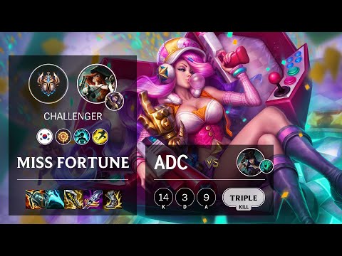 Miss Fortune ADC vs Caitlyn - KR Challenger Patch 11.4