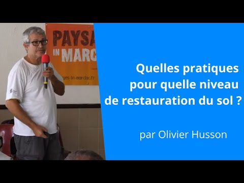 , title : 'Adapter les systèmes et les pratiques en fonction du niveau de restauration des sols, Olivier Husson'
