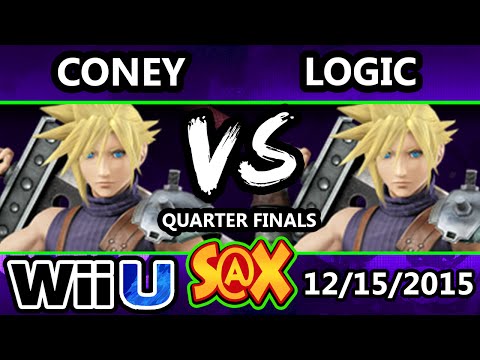 S@X 128 Cloud Tournament - Coney Vs. VGBC | Logic - SSB4 Quarters - Smash Wii U - Smash 4