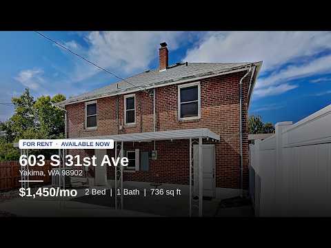 A 2-bedroom home with a 2-car garage plus driveway parking, and an in-unit washer and dryer property video