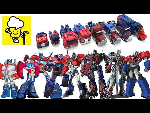 Different Optimus Prime Transformer robot truck toys ランスフォーマー 變形金剛 movie robots in disguise