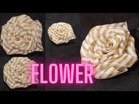 DIY Satin Ribbon Rose flowers | How to makeribbon rose | DIY Ribbon Flowers | Crafts &Ribbon Art