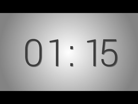 1 Minutes 15 seconds countdown Timer - Beep at the end | Simple Timer (one min fifteen sec)