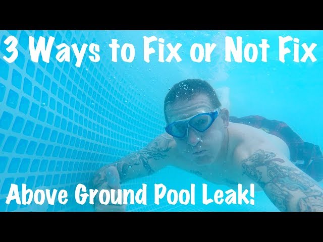 intex pool seam leaking
