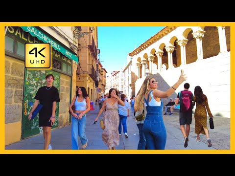 Passeio a pé por Segóvia | Caminhando por Segóvia em 4K 60FPS | Segóvia, Espanha