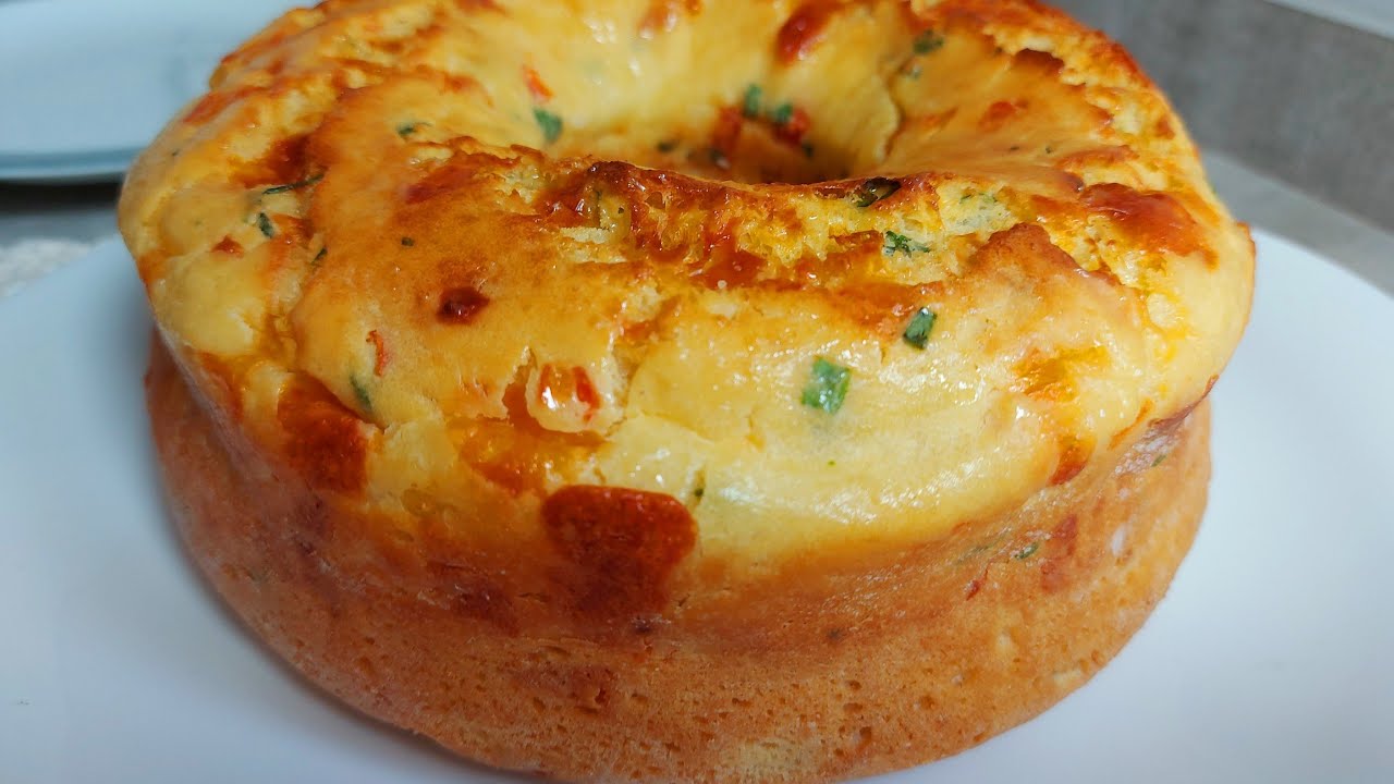 SOBROU ARROZ? Faça um bolo salgado incrível com essa receita | Bolo fácil#bolo