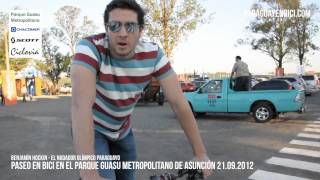 preview picture of video 'Benjamín Hokin en el Parque Guasu Metropolitano de Asunción - ParaguayEnBici.com'