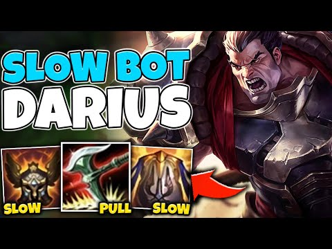 NO ONE CAN KITE GLACIAL DARIUS! 4 SLOWS + MASSIVE AOE CC - League of Legends