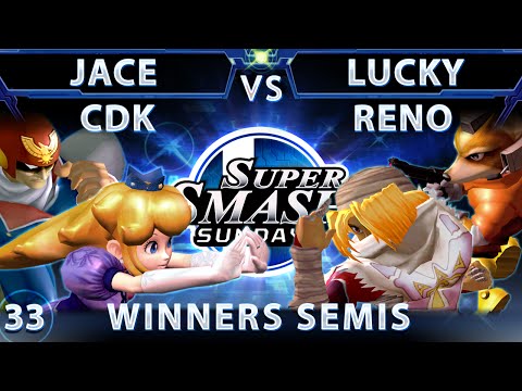 SSS 33 - Reno & Lucky (Red) Vs Jace & CDK (Blue) SSBM - Winners Semis - Smash Melee