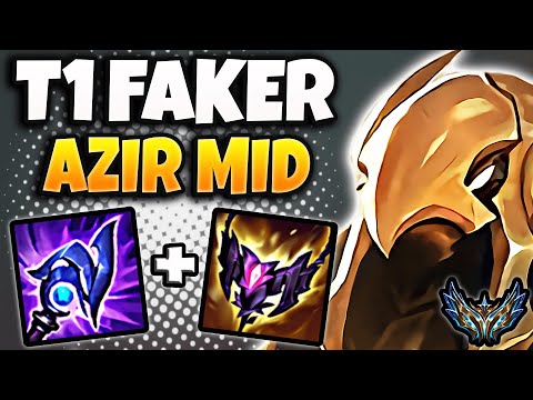 T1 Faker Azir vs Leblanc [ MID ] Korea Challenger Patch 13.17 ✅
