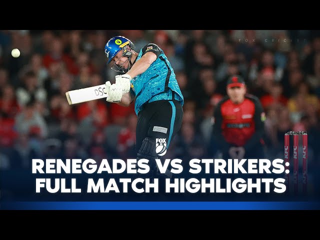 Melbourne Renegades vs Adelaide Strikers | Full Match Highlights I 02/01/25 | BBL | Fox Cricket
