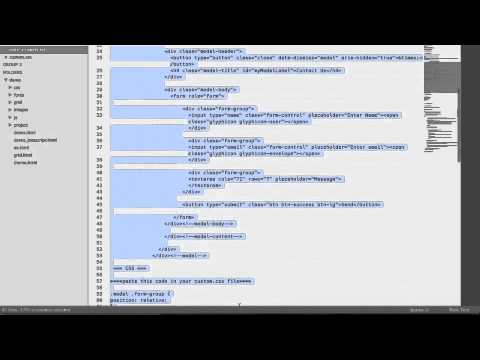 Bootstrap 3  The Complete Guide Course #29- Contact Form Popupmodal js