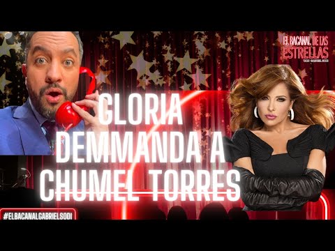 Gloria gives Chumel five minutes to retract his statement.