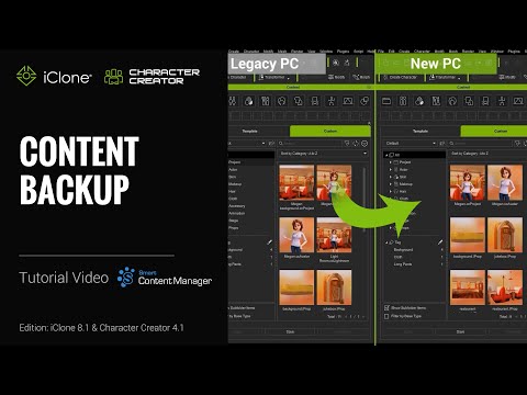 iClone 8 & CC 4 Tutorial - Content Backup