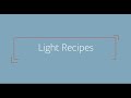 Light Recipes | Harley Smith's Master Growers Series