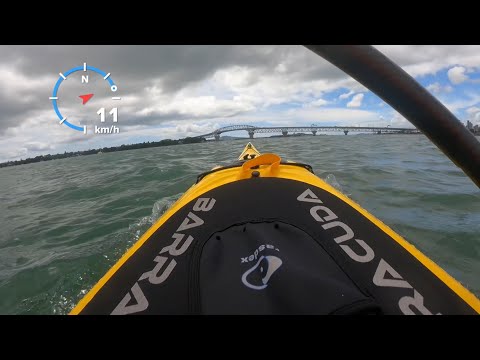 Paddling the Barracuda sea kayak Enigma - choppy sea