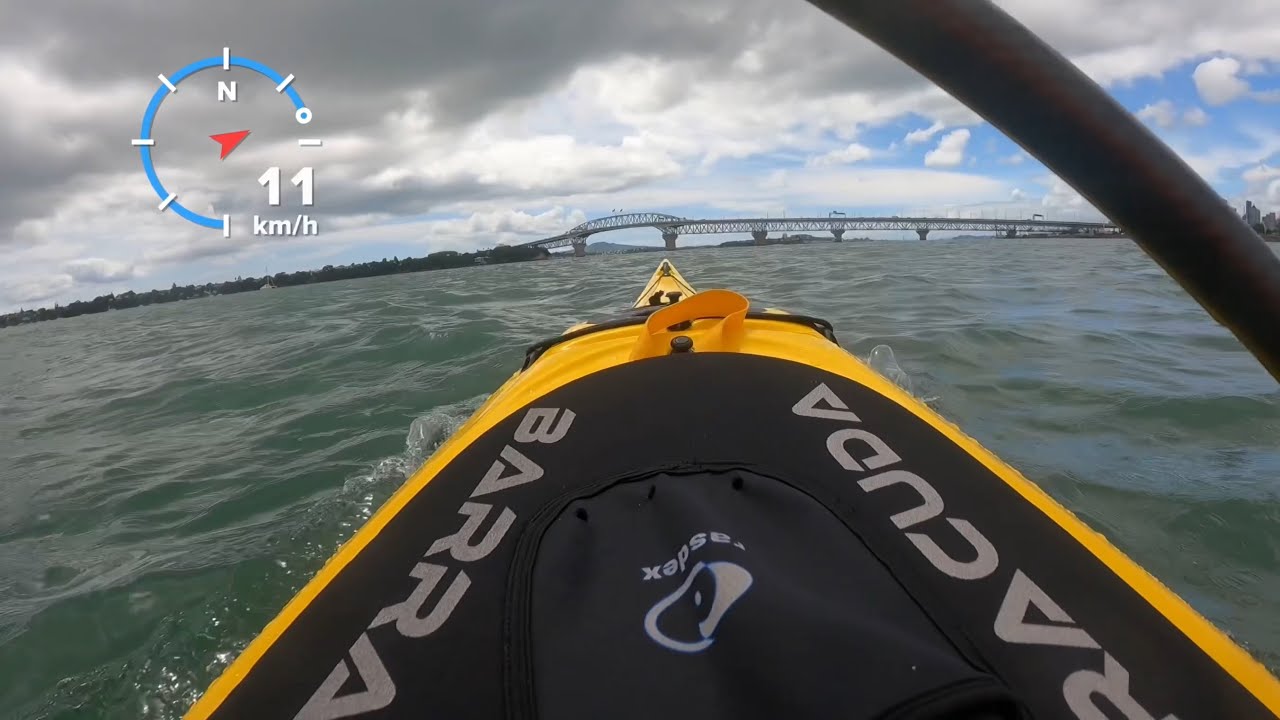 Paddling the Barracuda sea kayak Enigma - choppy sea