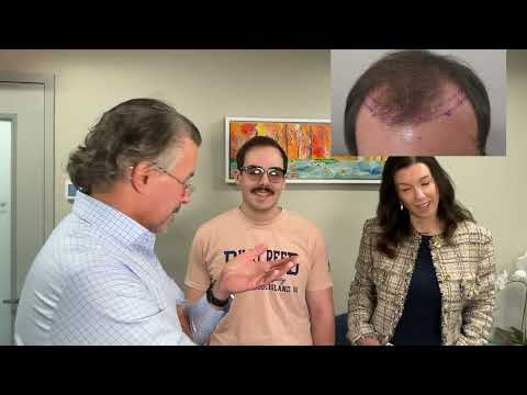 Young patient 2 years after hair transplant with interview AND mother giving advice | Dr. Lindsey thumbnail