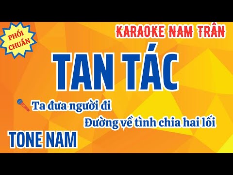 Karaoke Tan Tác (Nhạc Ngoại) Tone Nam | Nam Trân