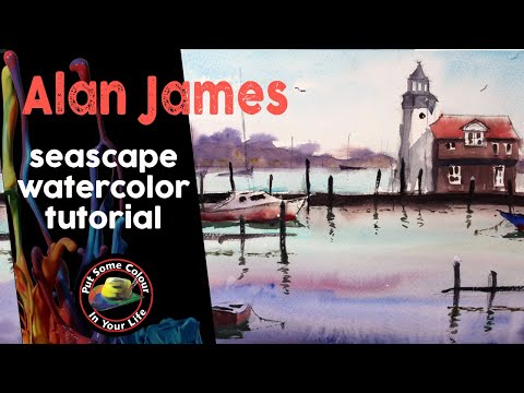 Seascape Watercolor Painting with Alan James | Colour In Your Life