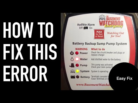 How to Add Water to a Watchdog Backup Sump Pump Battery