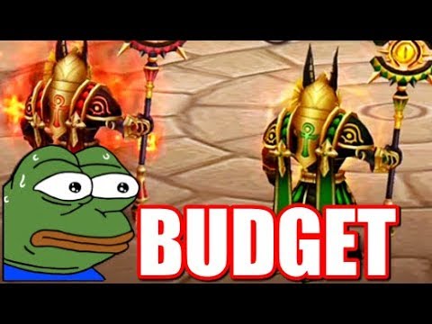Budget Guild War with Double Anubis, Copper Bulldozer in Summoners War