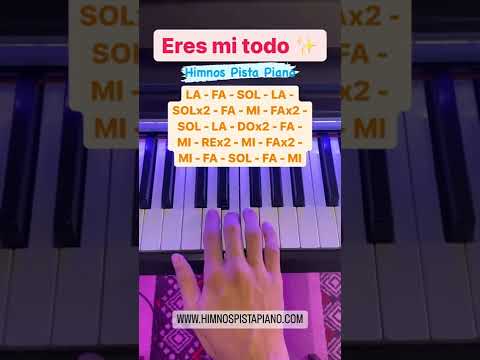 Eres mi todo - Coros Cristianos | Short Piano Tutorial - Himnos Pista Piano