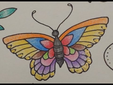 Adult Colouring Tutorial Butterfly - from Ivy and the Inky Butterfly by Johanna Basford