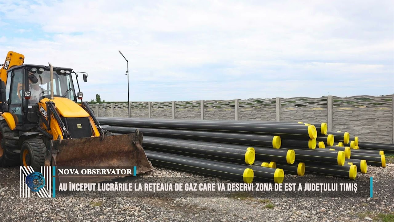 Au început lucrările la rețeaua de gaz care va deservi zona de est a județului Timiș