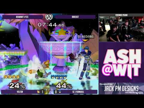 Volton (Fox) vs SC | Formuoli (Marth) - ASH@WIT #133 Melee Winner's Bracket