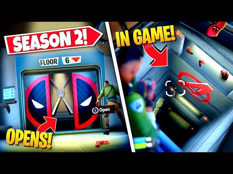 *NEW* OPENING SEASON 2 DEADPOOL *ELEVATOR* EASTER EGG IN-GAME! (Battle Royale)