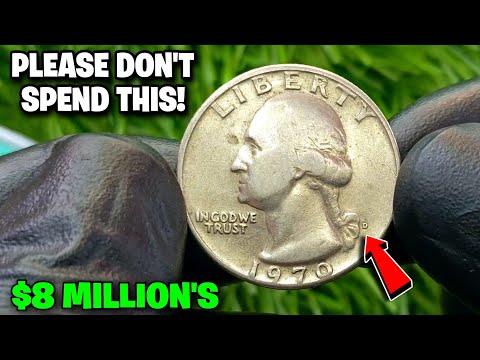 Most Valuable 1970-D Washington Quarter Dollar  Worth Millions! Rare Old Coins To Look For