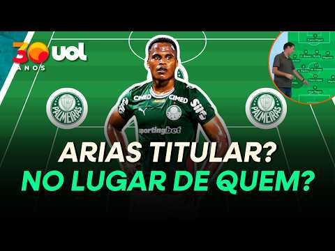 PALMEIRAS: PVC PROJETA JHON ARIAS TITULAR CONTRA O FLUMINENSE E MOSTRA ONDE MEIA PODE ENTRAR NO TIME