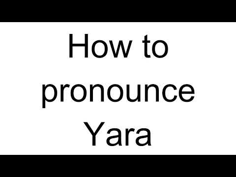 How to Pronounce Yara (Italian)