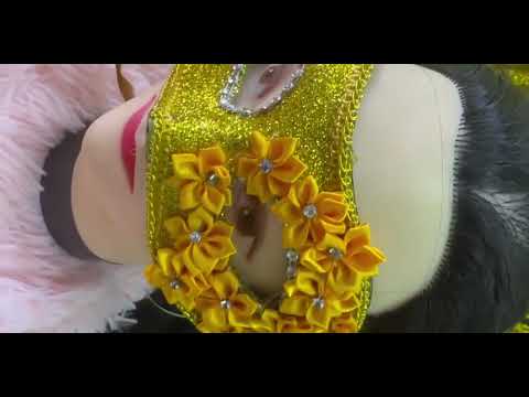 Pattern Flower Mask - Yellow