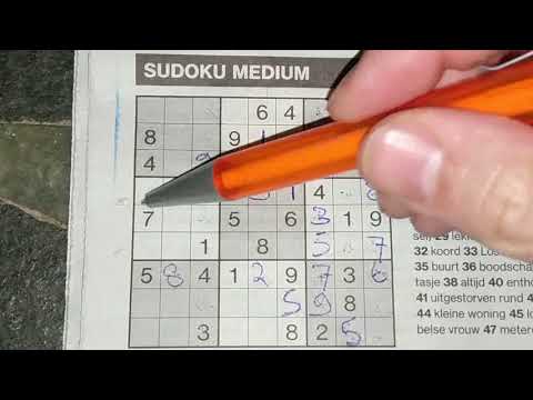 Today, a new edition of a sudoku. (#438) A Medium Sudoku puzzle. 02-13-2020