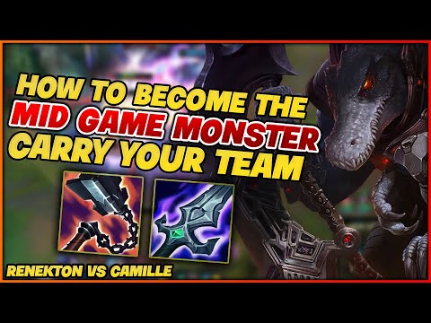 How To Carry MIDGAME As Renekton - Renekton vs Camille - Twitch VOD #5
