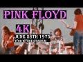 Pink Floyd 8mm 4K Video June 28 1975 Hamilton Ontario Canada