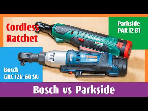 Bosch GRC 12V 60 SN vs Parkside PAR 12 B1 Cordless Ratchet Wrench 12V #boschtools #parkside