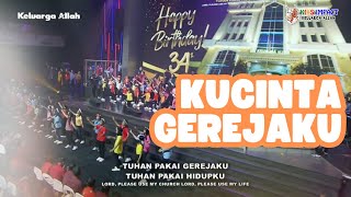 Download lagu Kucinta Gerejaku - KKR HUT GBI Keluarga Allah - Kids Impact Solo - 13 September 2023 mp3