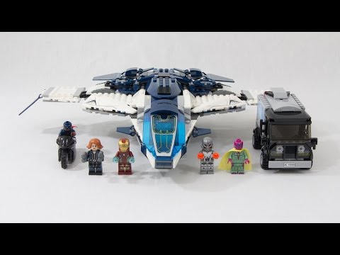Vidéo LEGO Marvel 76032 : La poursuite en ville du Quinjet des Avengers