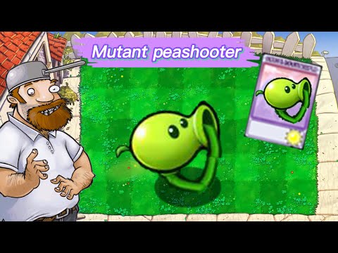 PVZ1 discover: Mutant peashooter❓❗ -  HARD MODE MOD PvZ Plus