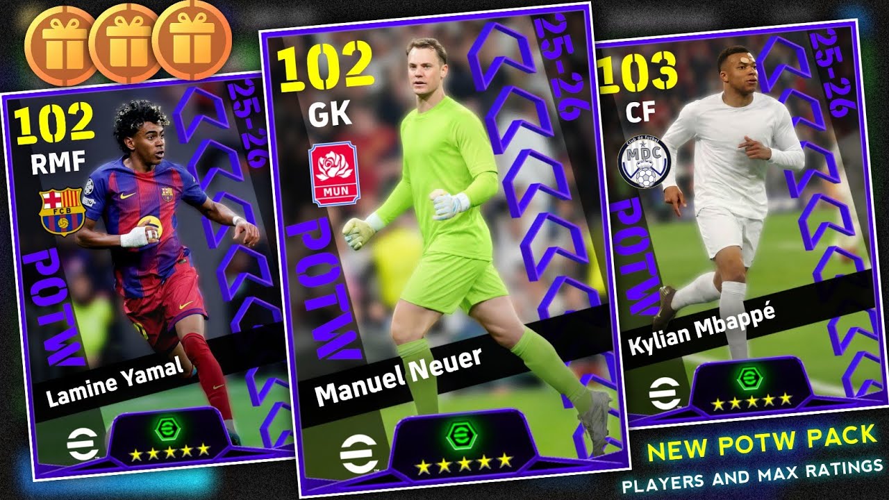 Upcoming Thursday New Potw European Club Championship In eFootball 2026 | Players & Max Ratings 🔥